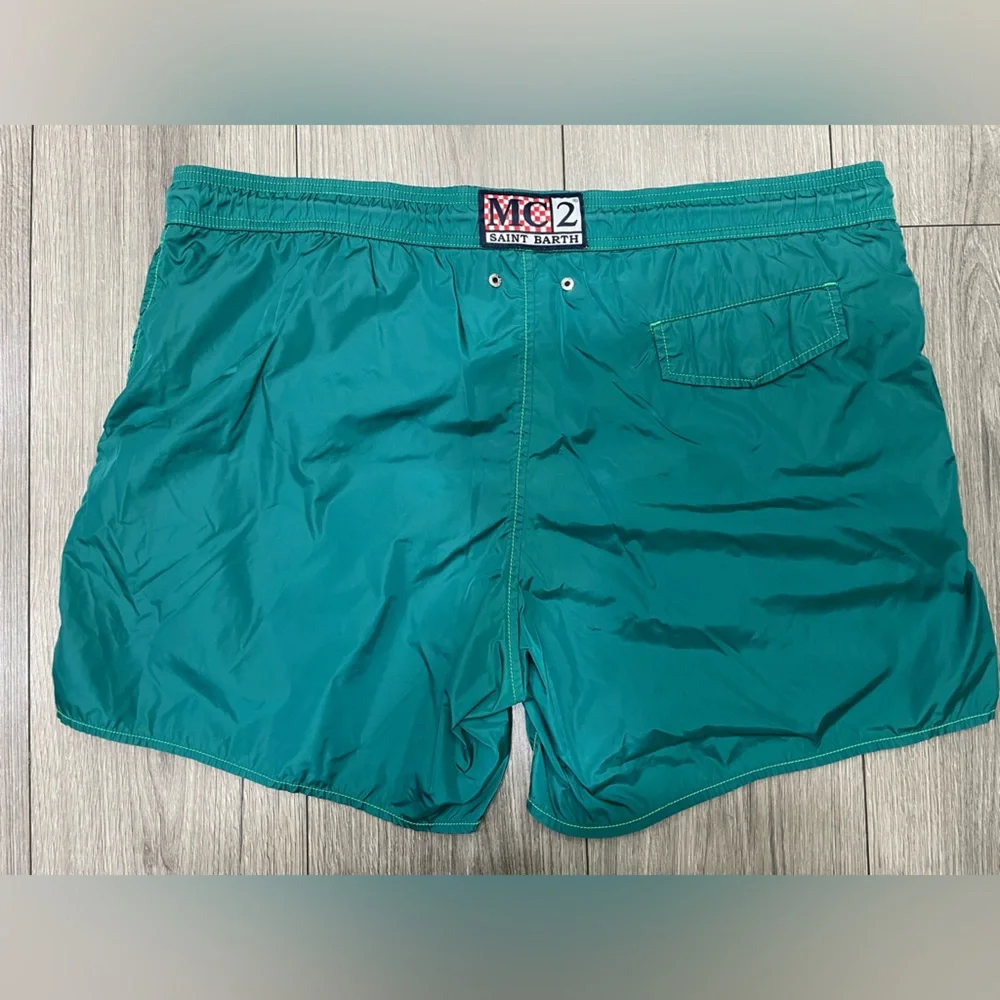 MC2 Saint Barth Men's Swim Trunks Green Sz XXL‎